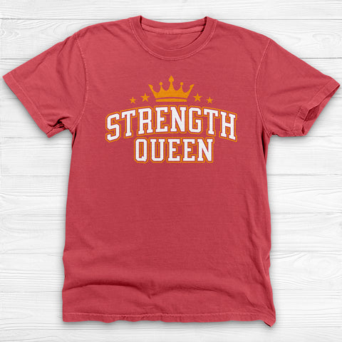 Strength Queen Gym Shirt, Empowering Fitness Tee for Strong Women