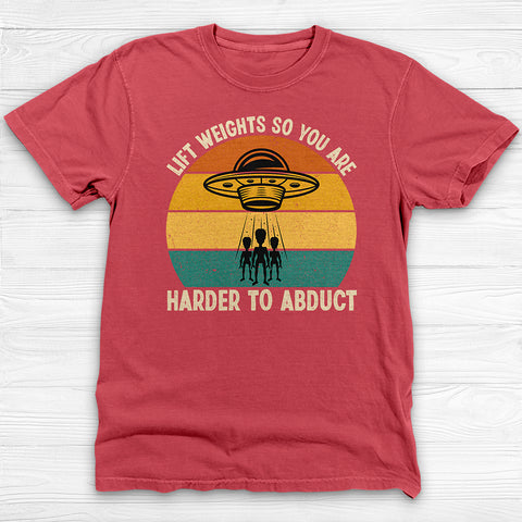 Funny Alien Abduction Gym Workout Shirt Or Pump Cover