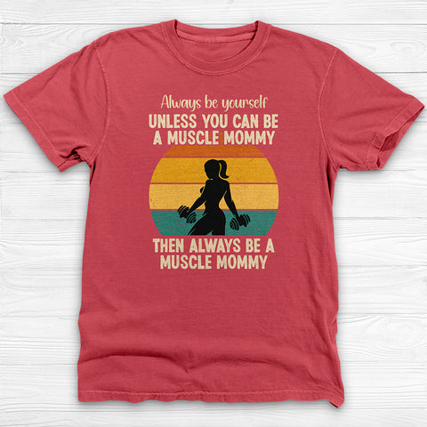Muscle Mommy Tee, Funny Gym Shirt for Strong Women