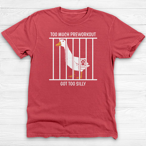 Silly Goose Funny Preworkout Gym Shirt And Pump Cover