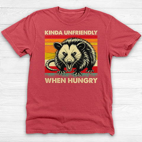 Kinda Unfriendly When Hungry Shirt - Cute Opossum Gym Tee