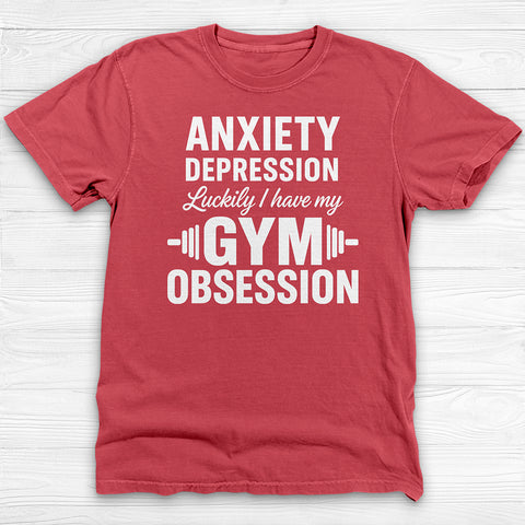 Anxiety Depression Obsession Gym Shirt Or Pump Cover