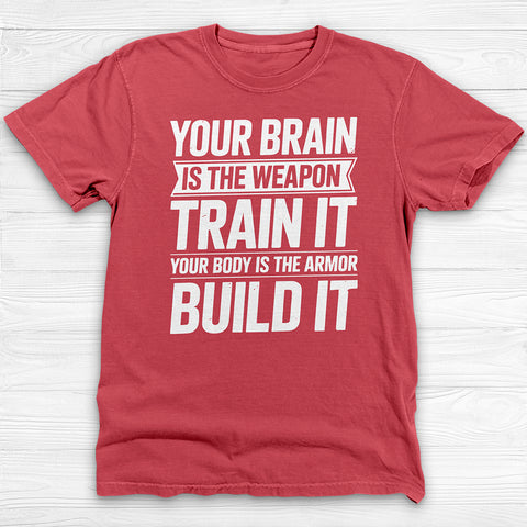 Mindset Brain And Body Motivational Gym Shirt Or Pump Cover-T-Shirt-Gym Classics