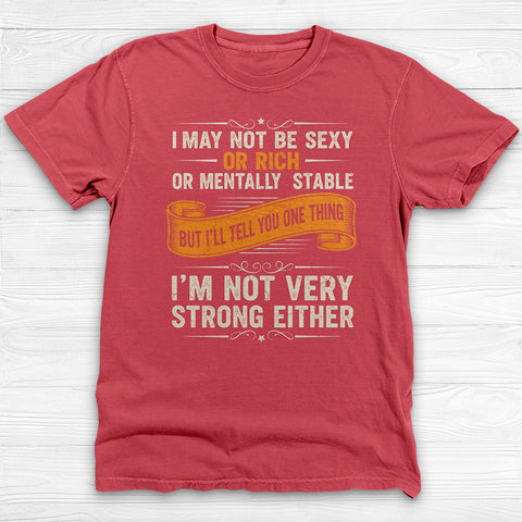 Not Sexy Or Rich Gym Shirt or Pump Cover, Garment-Dyed Softness