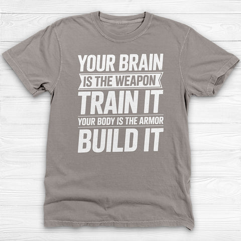 Mindset Brain And Body Motivational Gym Shirt Or Pump Cover-T-Shirt-Gym Classics