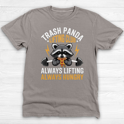 Funny Trash Panda Raccoon Gym Tee, Always Lifting Always Hungry