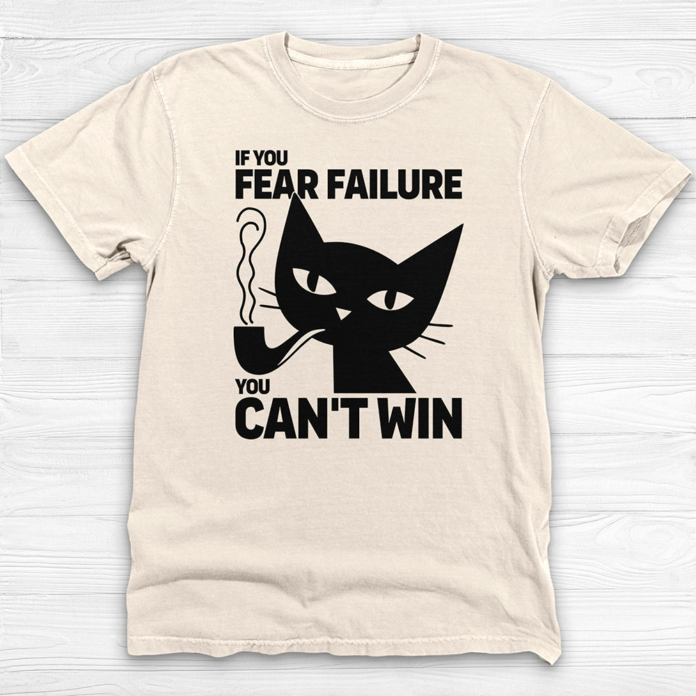 Don't Fear Failure Cat Wisdom Gym Tee or Pump Cover