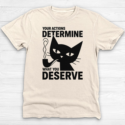 Empowered Cat T-Shirt, Bold Graphic Tee, Motivational Unisex Shirt, Unique Gift for Cat Lovers, Statement Fashion for Everyday Wear