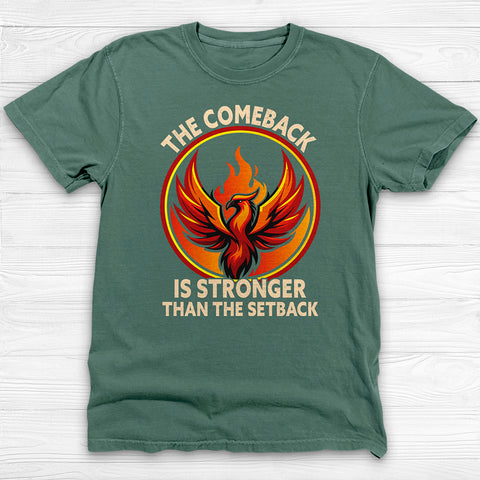 Phoenix Comeback Gym Shirt, Motivational Workout Tee for Lifters