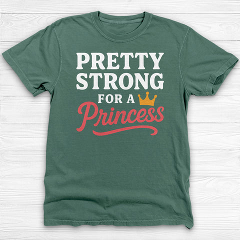 Pretty Strong for a Princess Gym Tee or Pump Cover, Empowering Apparel