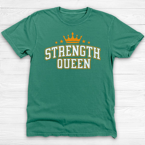 Strength Queen Gym Shirt, Empowering Fitness Tee for Strong Women