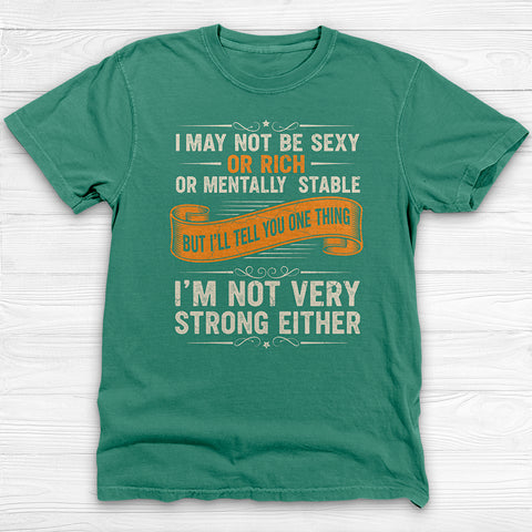 Not Sexy Or Rich Gym Shirt or Pump Cover, Garment-Dyed Softness