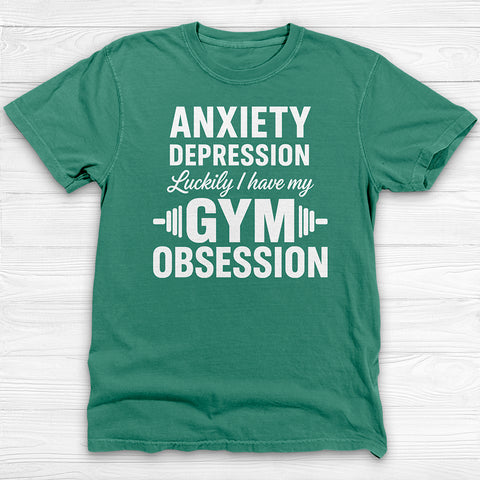 Anxiety Depression Obsession Gym Shirt Or Pump Cover
