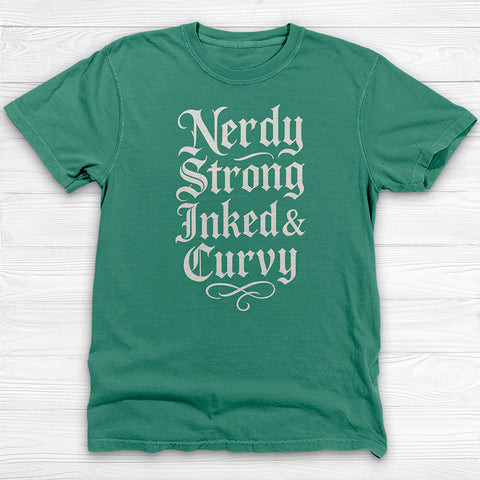 Strong Inked Curvy Nerdy β Bold Gym Shirt for Bold Women