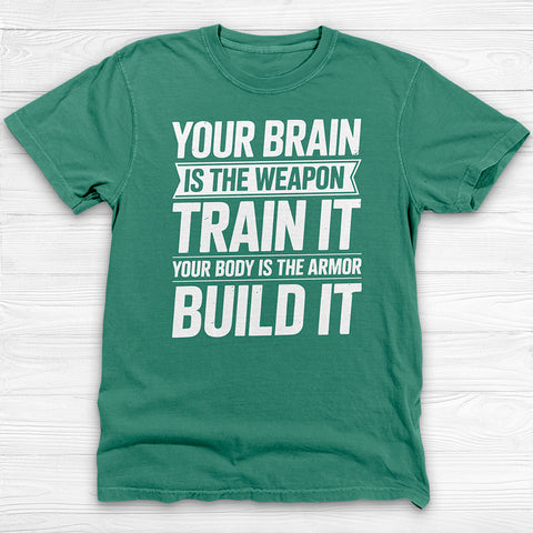 Mindset Brain And Body Motivational Gym Shirt Or Pump Cover-T-Shirt-Gym Classics