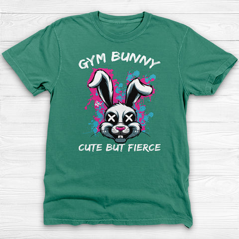 Gym Bunny Tee, Cute But Fierce Workout Shirt or Pump Cover