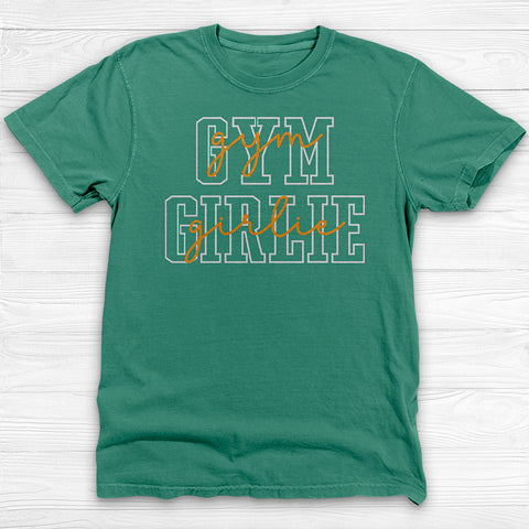 Gym Girlie Tee, Cute Womenβs Workout Shirt & Fitness Apparel