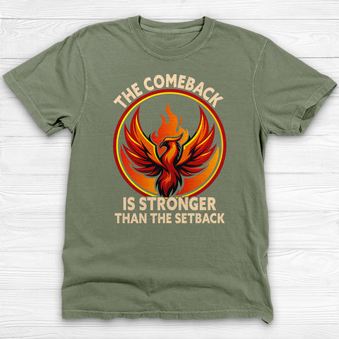 Phoenix Comeback Gym Shirt, Motivational Workout Tee for Lifters