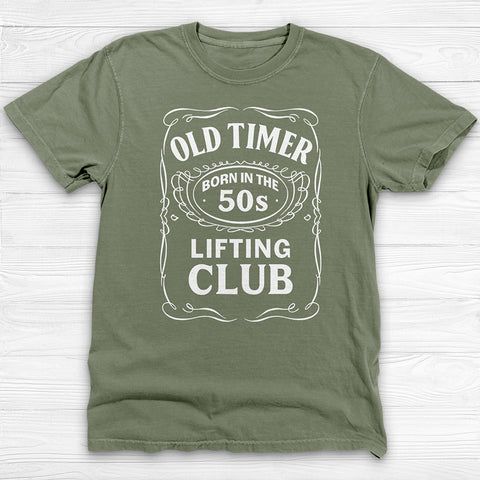 Born In The 50s Old Time Lifter Gym Shirt