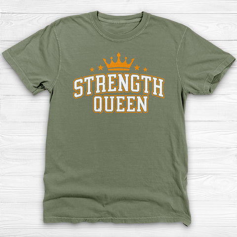 Strength Queen Gym Shirt, Empowering Fitness Tee for Strong Women