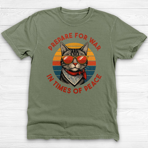 Peace and War Retro Cat Gym Shirt or Pump Cover