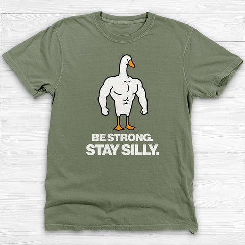 Be Strong Stay Silly, Silly Goose Gym Tee And Pump Cover