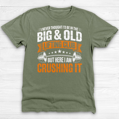Big & Old Lifting Club Gym Shirt, Funny Powerlifting Weightlifting Gift