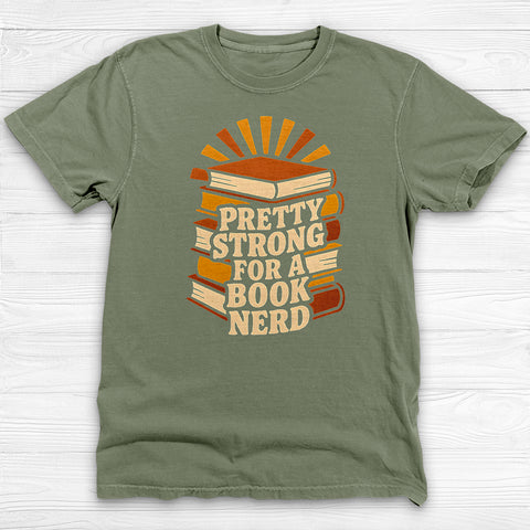 Strong Book Nerd Gym T-Shirt, Gym Loverβs Literary Humor Tee