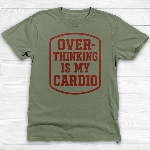 Overthinking Is My Cardio, Funny Gym Shirt for Overthinkers, Introvert Tee