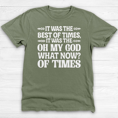 Funny Dystopian Gym Shirt, Comfortable Garment-Dyed Gift Tee