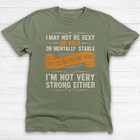 Not Sexy Or Rich Gym Shirt or Pump Cover, Garment-Dyed Softness