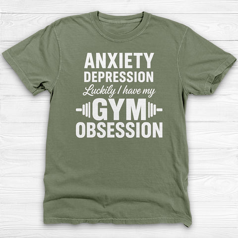 Anxiety Depression Obsession Gym Shirt Or Pump Cover