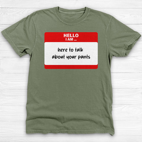 Funny Name Tag Gym Shirt, Yoga Pants Fan Workout Tee