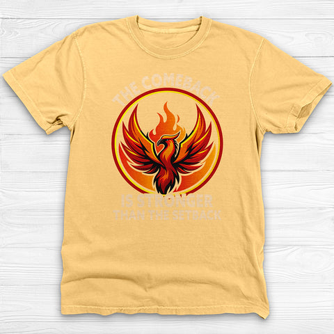 Phoenix Comeback Gym Shirt, Motivational Workout Tee for Lifters