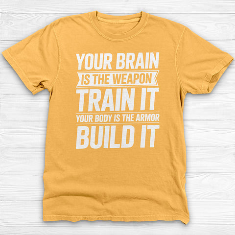 Mindset Brain And Body Motivational Gym Shirt Or Pump Cover-T-Shirt-Gym Classics