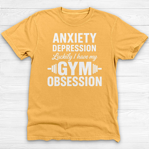 Anxiety Depression Obsession Gym Shirt Or Pump Cover