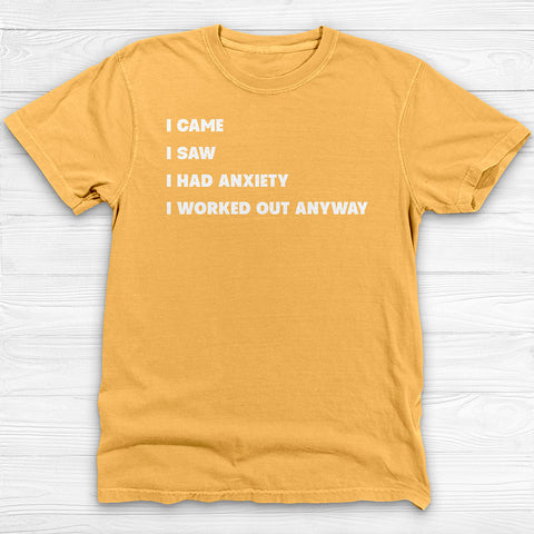 Social Anxiety Gym Shirt Or Pump Cover, Courage And Persistence Tee