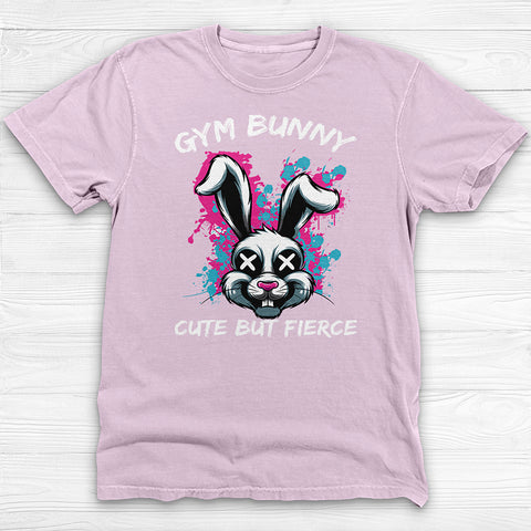 Gym Bunny Tee, Cute But Fierce Workout Shirt or Pump Cover