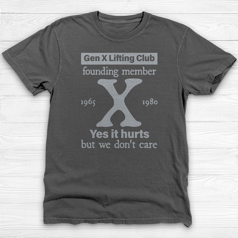 Gen X Lifting Club Shirt, Vintage Nostalgic Gym Tee