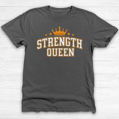 Strength Queen Gym Shirt, Empowering Fitness Tee for Strong Women