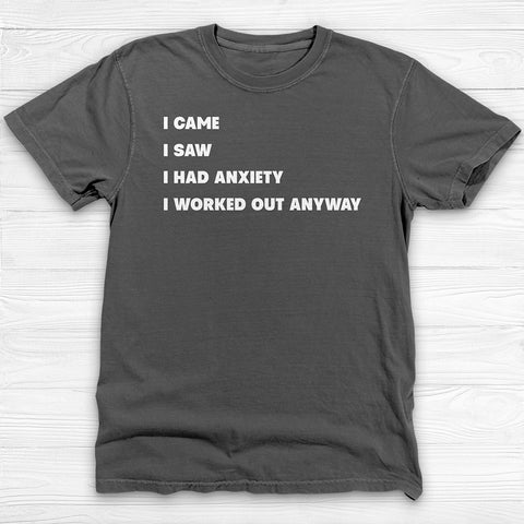 Social Anxiety Gym Shirt Or Pump Cover, Courage And Persistence Tee