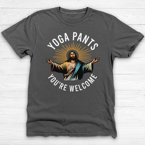 Jesus Funny Yoga Pants Gym Shirt or Pump Cover