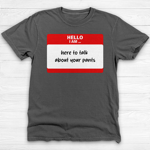 Funny Name Tag Gym Shirt, Yoga Pants Fan Workout Tee