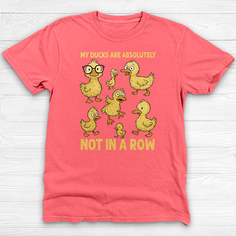 Ducks Not In A Row Funny Gym Shirt Or Pump Cover