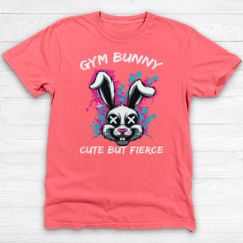 Gym Bunny Tee, Cute But Fierce Workout Shirt or Pump Cover
