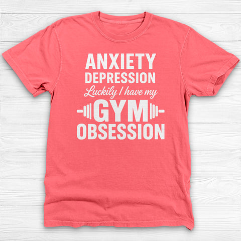 Anxiety Depression Obsession Gym Shirt Or Pump Cover