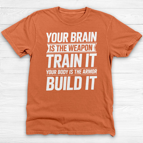 Mindset Brain And Body Motivational Gym Shirt Or Pump Cover-T-Shirt-Gym Classics