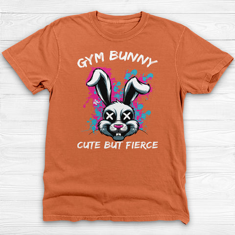 Gym Bunny Tee, Cute But Fierce Workout Shirt or Pump Cover