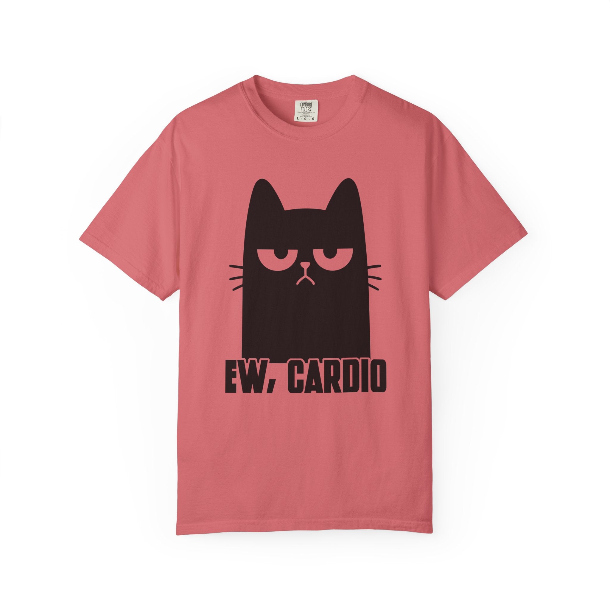 Cardio-Hating Cat Gym Garment-Dyed Shirt And Pump Cover-T-Shirt-Gym Classics