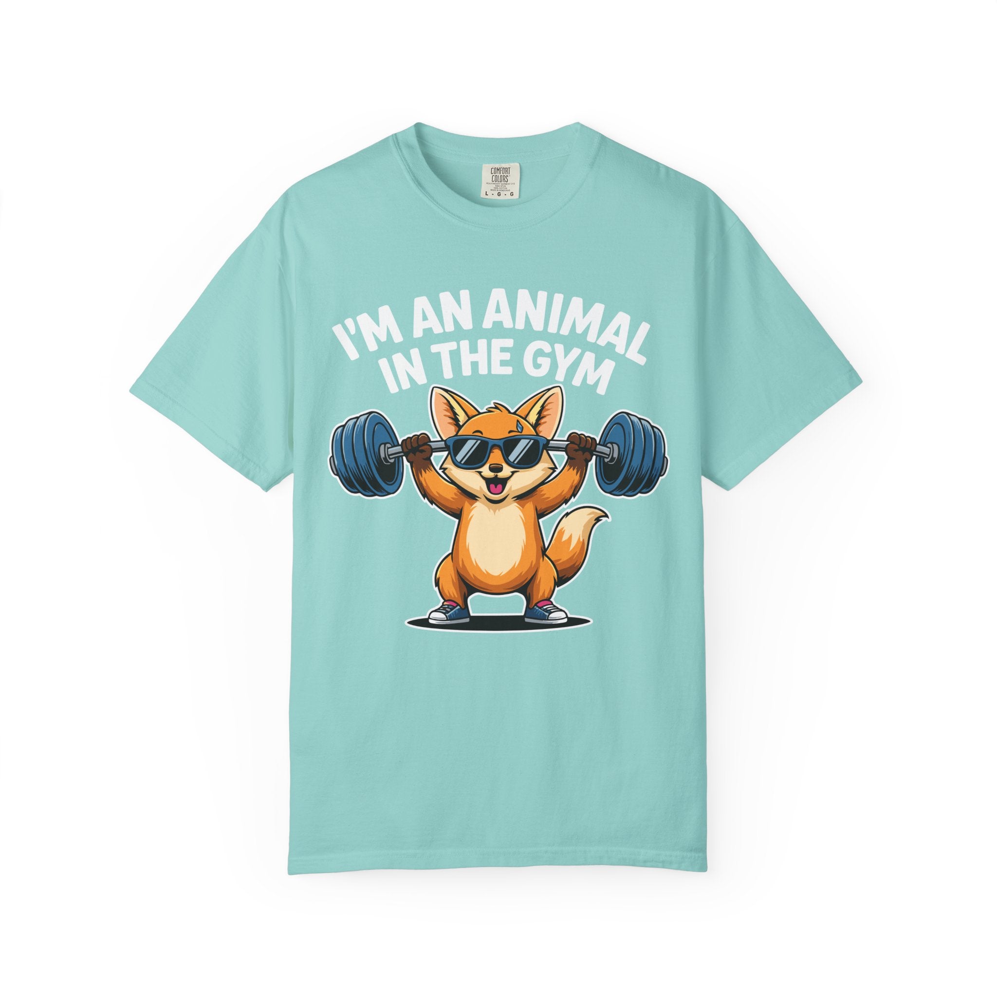 Cute Fox Gym Shirt, Funny Animal Workout Tee or Pump Cover-T-Shirt-Gym Classics